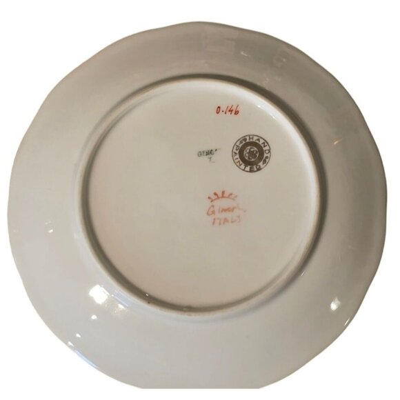 Antique Hand-Painted Tea Cup Saucer & Plate Limoges Signed Floral Gold Trim More - Picture 14 of 16